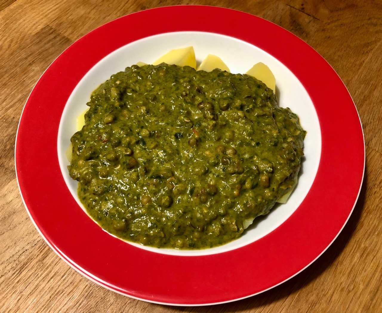 Mungobohnen-Spinat-Dal