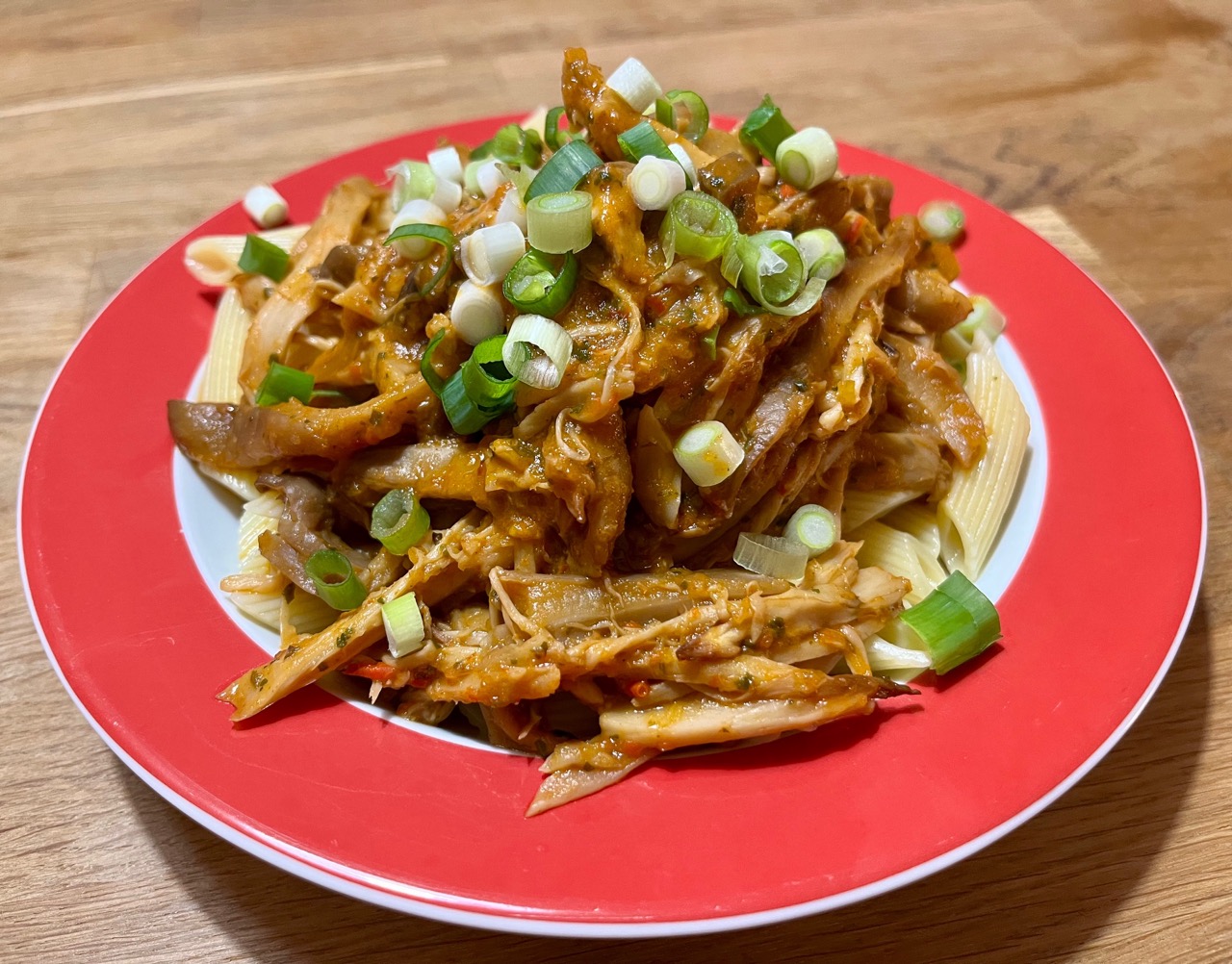Pulled mushroom Pasta